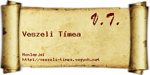 Veszeli Tímea névjegykártya
