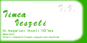 timea veszeli business card